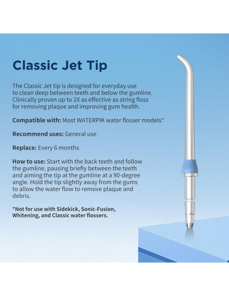 Puntas de Repuesto Waterpik Combo 8 Piezas + Estuches