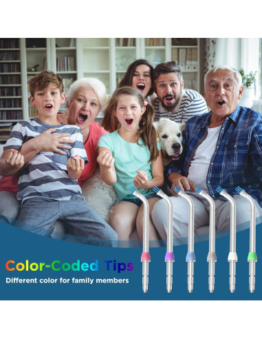 Puntas de Repuesto Waterpik - 6 Puntas Eliminadoras de Placa