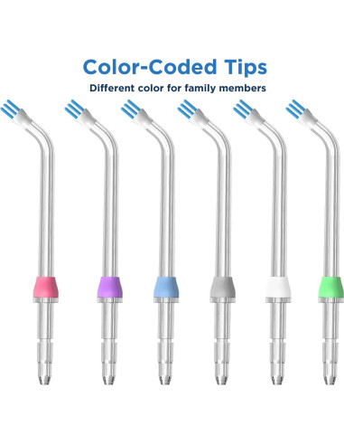 Puntas de Repuesto Waterpik - 6 Puntas Eliminadoras de Placa