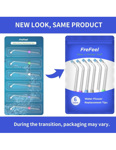 Puntas de Repuesto Waterpik - 6 Puntas Eliminadoras de Placa