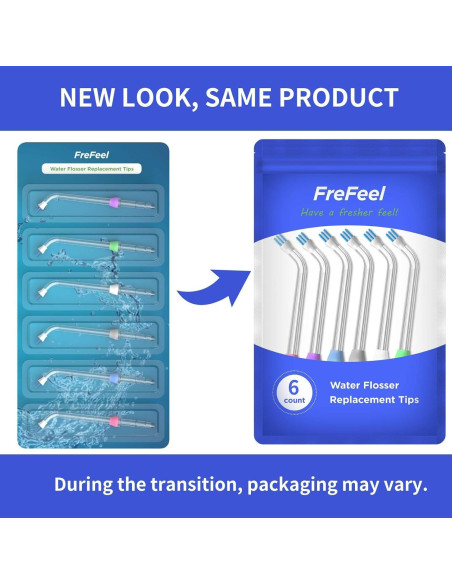 Puntas de Repuesto Waterpik - 6 Puntas Eliminadoras de Placa