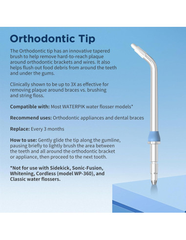 Puntas de Repuesto Waterpik Combo 8 Piezas + Estuches