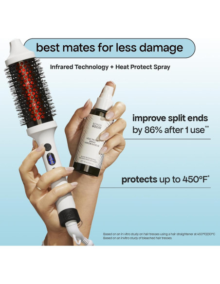 Cepillo Térmico Infrarrojo BONDIBOOST para Cabello Seco 35.56cm