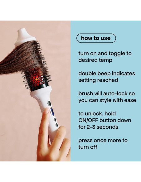 Cepillo Térmico Infrarrojo BONDIBOOST para Cabello Seco 35.56cm