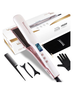 Plancha y Rizador de Pelo 2 en 1 VAGARY, Cuidado Aniónico