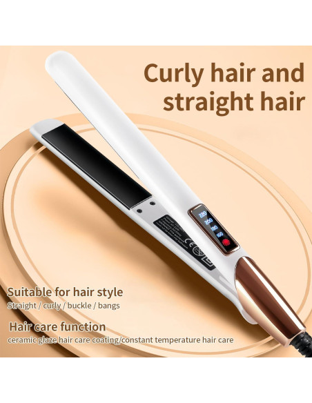 Plancha de Pelo Cerámica Brillo Terapia 1" con Aceite de Argán Plancha de Pelo Cerámica Brillo Terapia 1" con Aceite de Argán