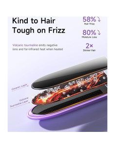 Plancha de Pelo YeCheer UV508 Cerámica 1" Doble Voltaje 10 Calor 2