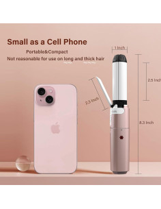 Mini Plancha 2 en 1 VAV Cerámica 1 Pulgada Doble Voltaje 2