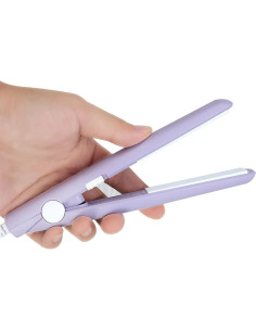 Mini Plancha de Cabello 2 en 1 YIPINER Cerámica 190C Púrpura 2