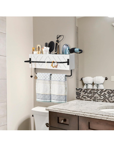 Organizador de Herramientas para el Cabello Jorkol Blanco con 2 Barras