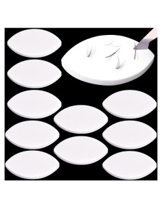 10 Esponjas de Pestañas para Práctica Isslly - Blanca