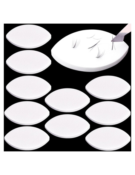 10 Esponjas de Pestañas para Práctica Isslly - Blanca