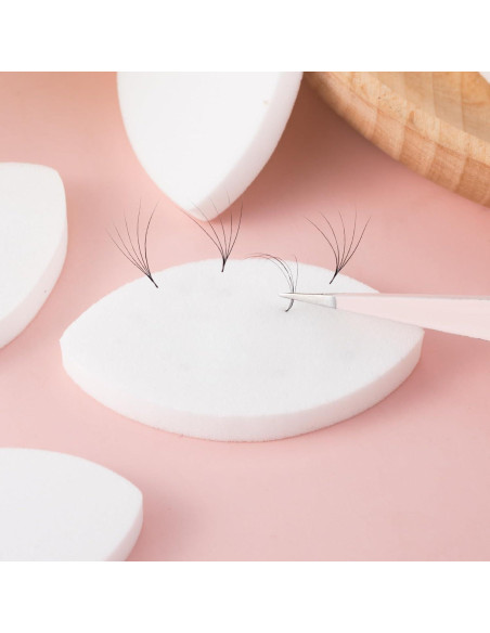 10 Esponjas de Pestañas para Práctica Isslly - Blanca