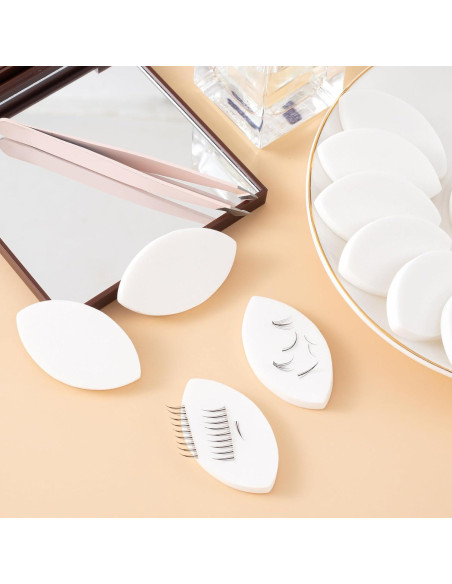 10 Esponjas de Pestañas para Práctica Isslly - Blanca