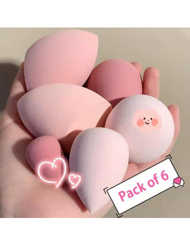 Set de 6 Esponjas de Maquillaje Bed Buddies - Multicolor