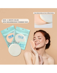 Esponjas de Maquillaje Redondas Grandes MyOnly - 3 Piezas 2