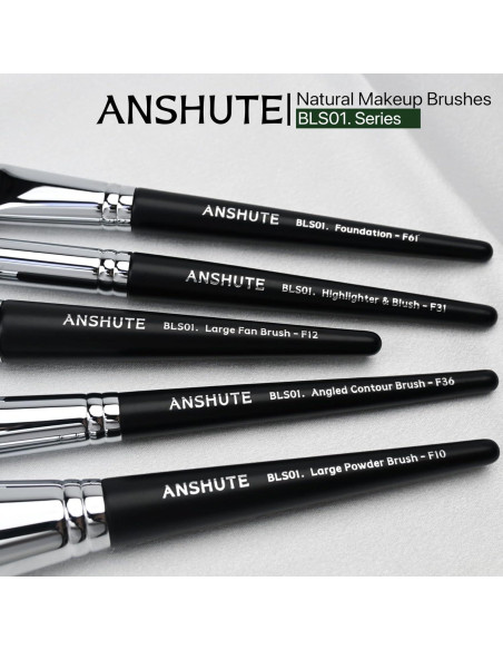 Juego de Brochas de Maquillaje Profesional Anshute 12 Piezas