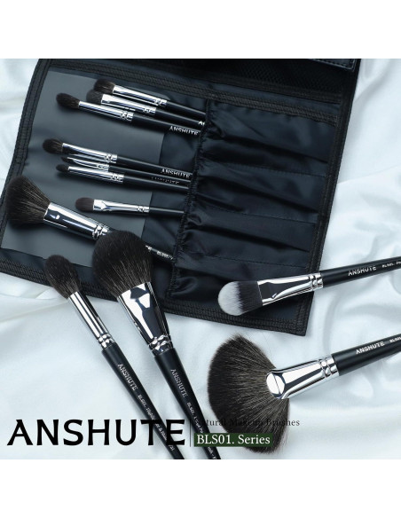 Juego de Brochas de Maquillaje Profesional Anshute 12 Piezas