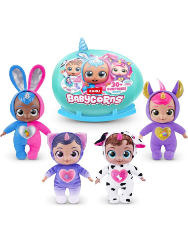 Muñeca Interactiva Babycorns Grande ZURU Gatito con Luces y Sonidos