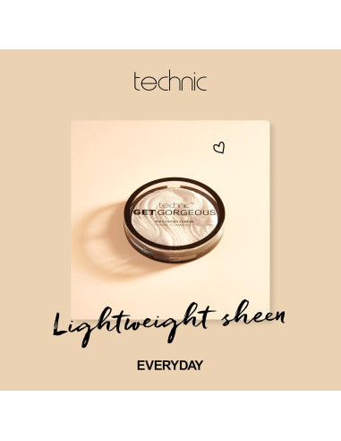 Polvo Iluminador Technic Get Gorgeous - Brillo Natural 6g