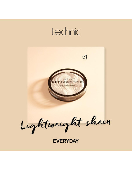 Polvo Iluminador Technic Get Gorgeous - Brillo Natural 6g