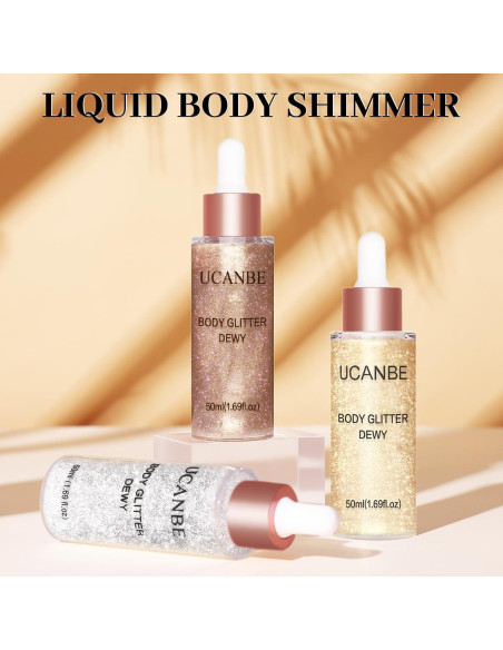 Iluminador Corporal Hidratante UCANBE Oro Rosa 03 91g