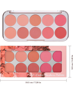 Paleta de Rubor SPRINGSKY 10 Colores para Mejillas 133g 2