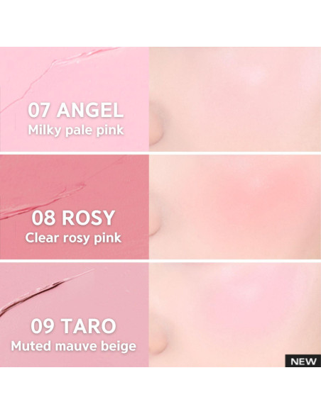Rubor Cremoso BBIA Cheek 2.83g - 07 Downy Angel, Larga Duración