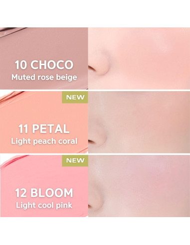 Rubor Cremoso BBIA Cheek 2.83g - 07 Downy Angel, Larga Duración