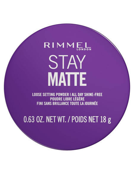 Rimmel Stay Matte Polvo Suelto 001 Transparente 17.86g Vegano