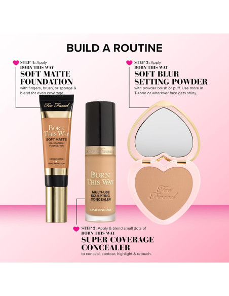 Polvo Fijador Suave Too Faced Born This Way 49.6g Claro