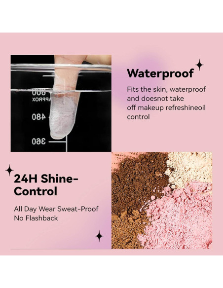 Polvo Fijador Brillante Rosa New Irven 6g - Acabado Larga Duración