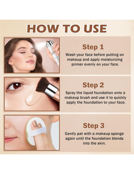 Base de Maquillaje Airbrush Magic Minerals 02 Beige + Primer Hidratante