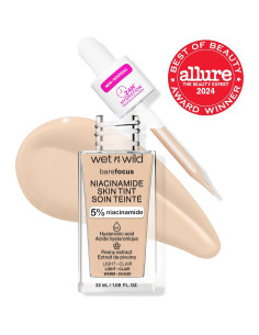 Base Tinte Piel Wet n Wild Bare Focus 5% Niacinamida Claro 2