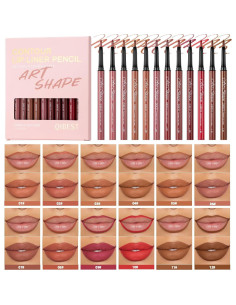 Set de 12 Lápices Labiales Mate BANGFENG - Impermeables y Suaves 2