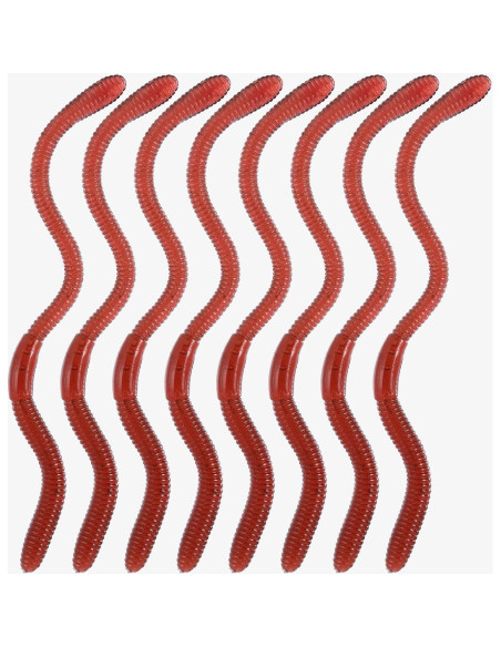 16 Piezas Gusanitos Falsos Gejoy de Goma Realista para Bromas