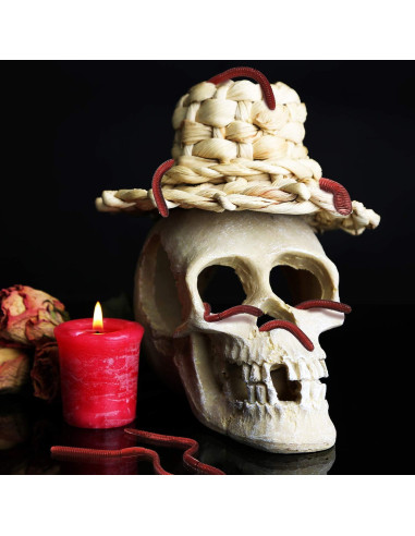 16 Piezas Gusanitos Falsos Gejoy de Goma Realista para Bromas