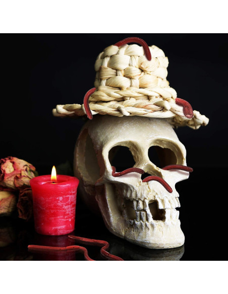 16 Piezas Gusanitos Falsos Gejoy de Goma Realista para Bromas