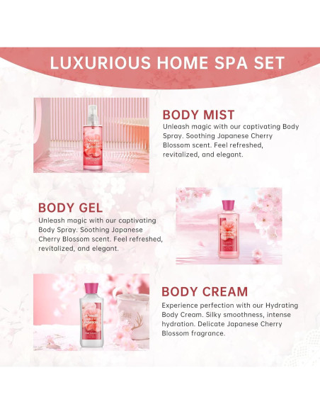 Kit de Spa Floral PP Beauty - Cuidado Corporal con Gel y Loción