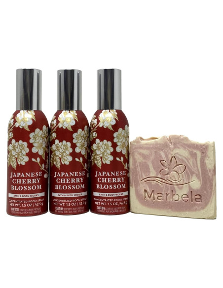 Spray de Habitación Concentrado Flor de Cerezo Bath & Body Works - 3 Piezas
