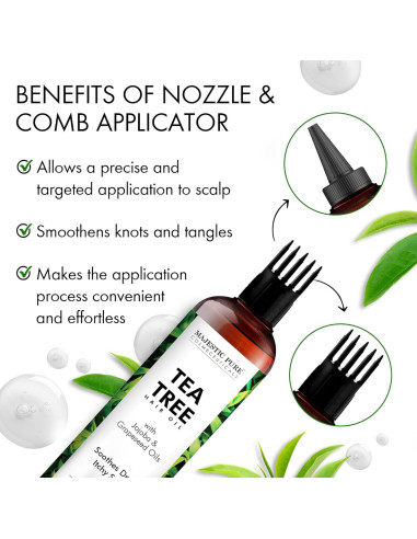 Aceite de Árbol de Té Majestic Pure 198.4 ml - Fortalecedor Capilar