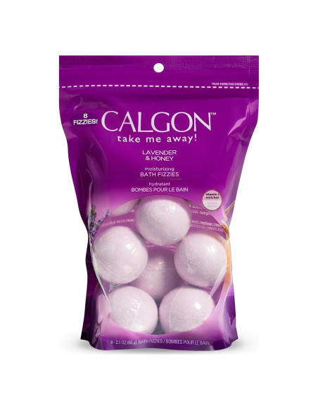 Baños Efervescentes Calgon Lavanda y Miel 8 Piezas