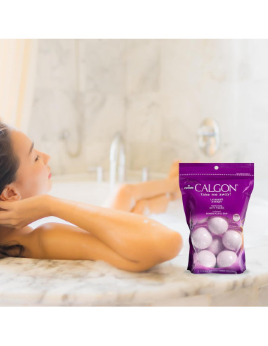 Baños Efervescentes Calgon Lavanda y Miel 8 Piezas