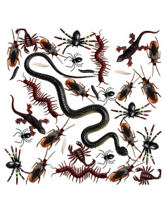 148 Piezas Bichos de Plástico Whaline para Halloween