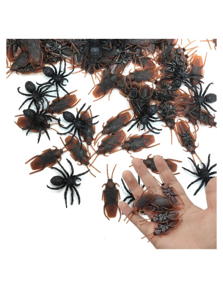 40 Bichos Falsos Realistas para Bromas - Cucarachas y Arañas 40 Bichos Falsos Realistas para Bromas - Cucarachas y Arañas