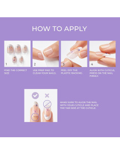 Uñas Postizas KISS imPRESS 'En Mi Mente' Almendra Medianas 2