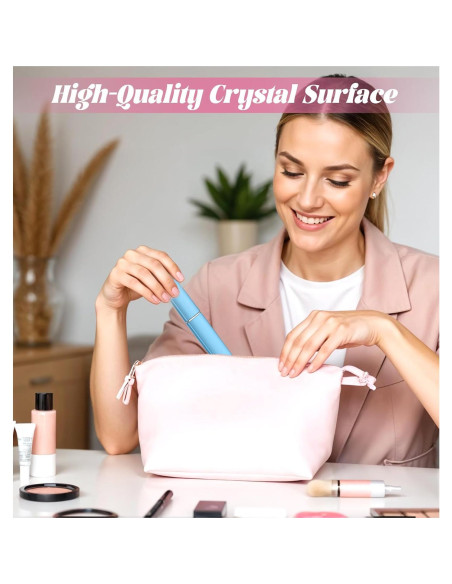 Juego de 4 limas de vidrio ValueBargain con estuche portátil