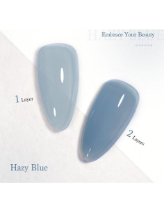 Gel de Uñas Translucido GAOY 16ml Azul Hazy Curado UV 2