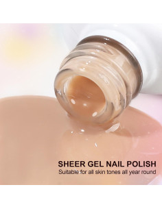 Kit de Esmalte de Uñas Gel Artdone 6 Colores Transparente 2