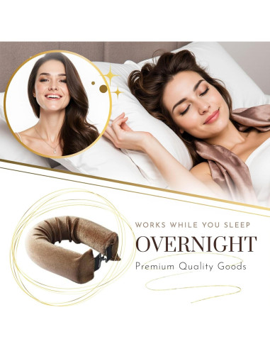 Juego de Rizadores de Cabello Sin Calor - Terciopelo 4 Piezas